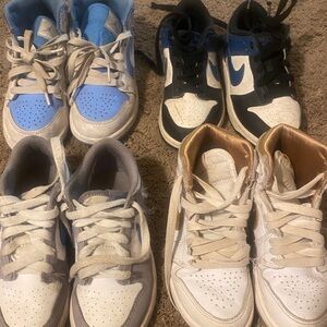 Kids' Blue and White Sneakers 12c 4 pairs